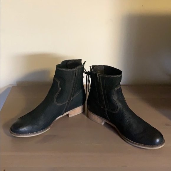 Josef Seibel Black Leather Booties - Women’s Size 42 - Picture 4 of 7